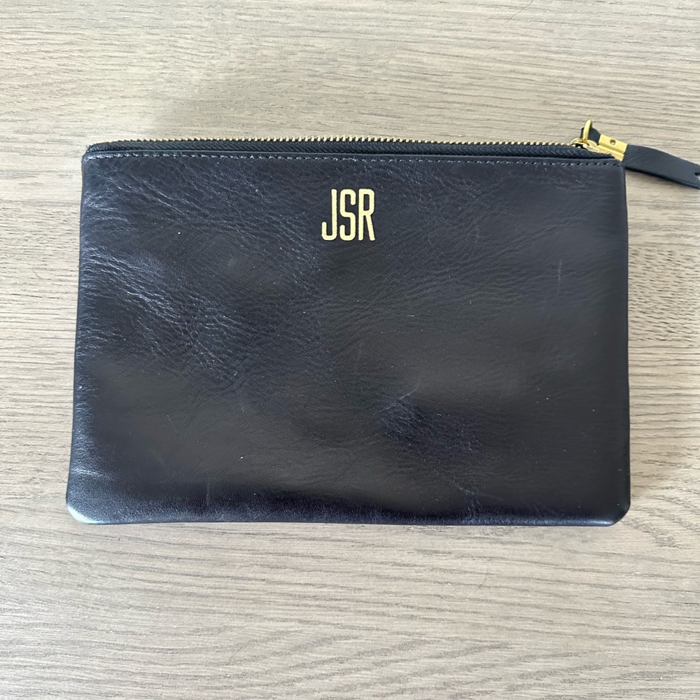 Madewell Leather Pouch Clutch - Black